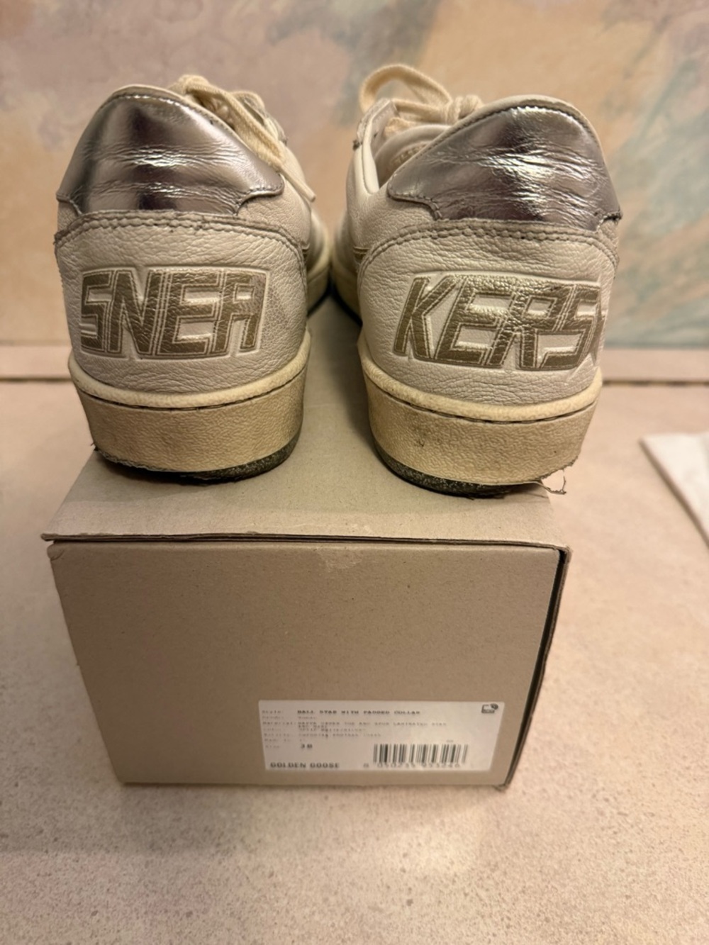 Golden Goose ball star Sneakers with Silver Star 38 - Picture 9 of 14